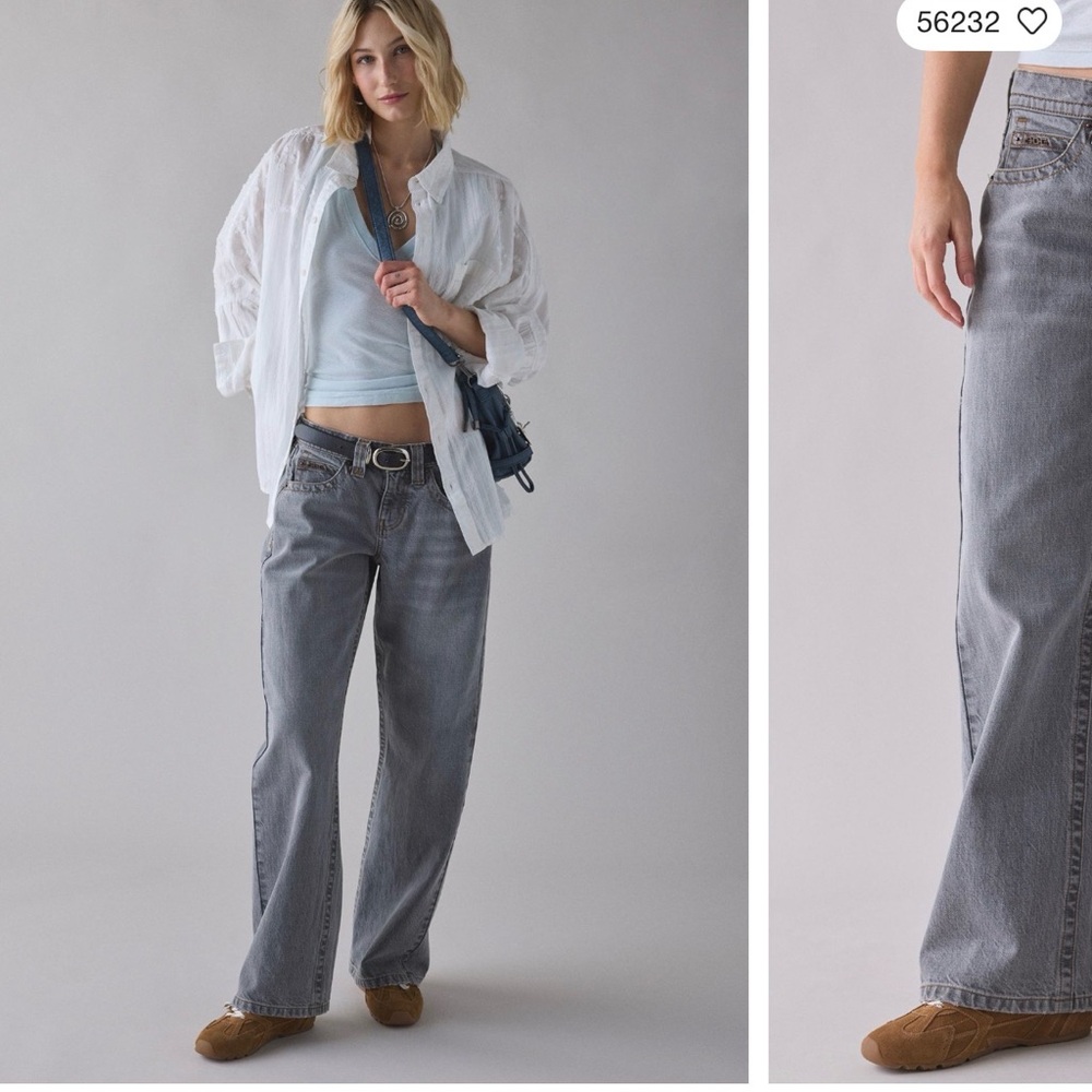 Urban Outfitters Gray Straight Leg Jeans